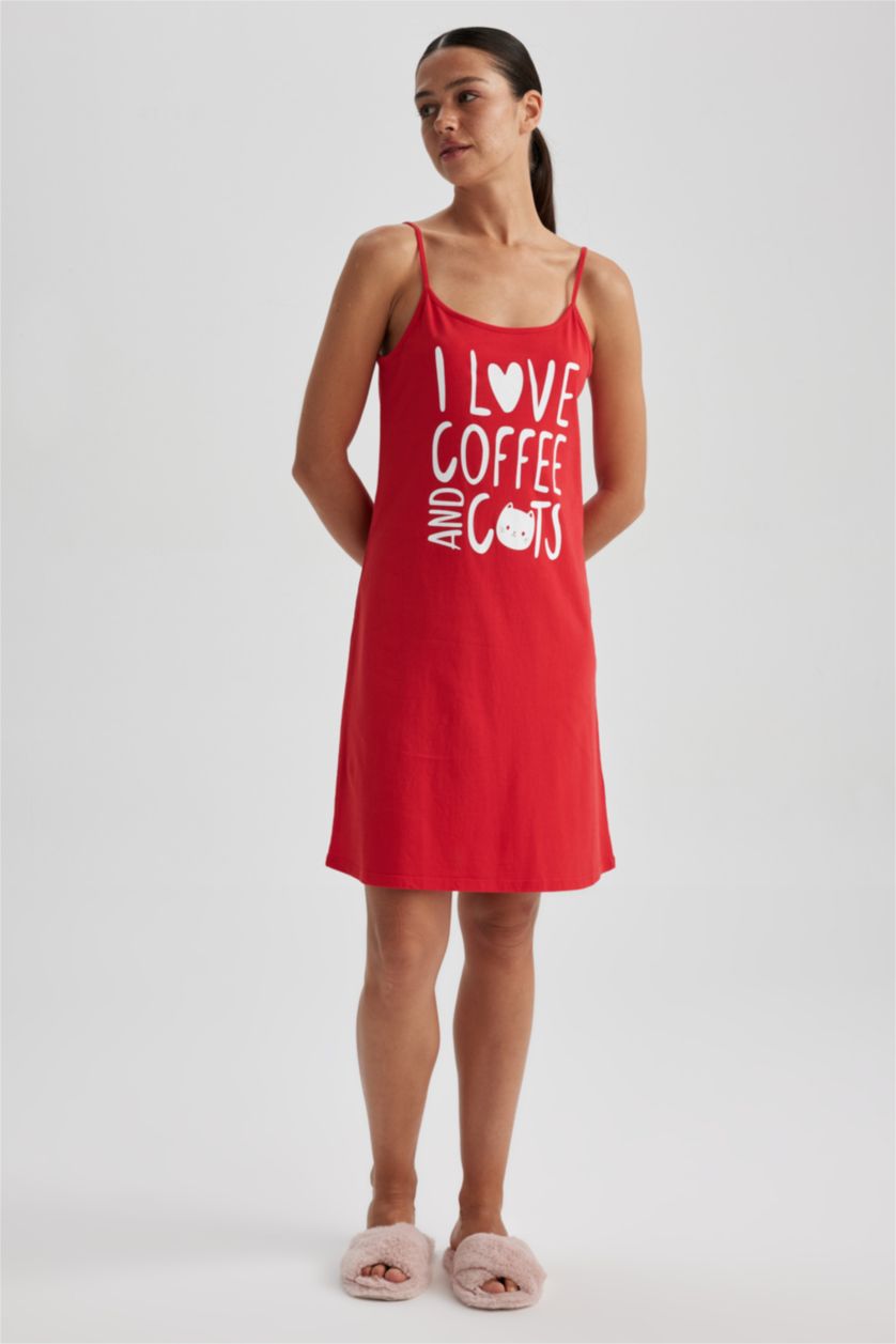 WOMAN Red Relax Fit Crew Neck Knitted Dress