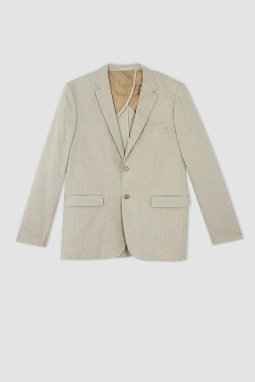 MAN Beige Slim Fit Blazer