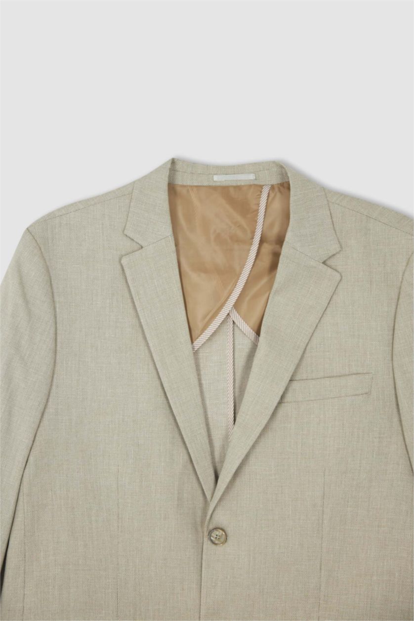 MAN Beige Slim Fit Blazer