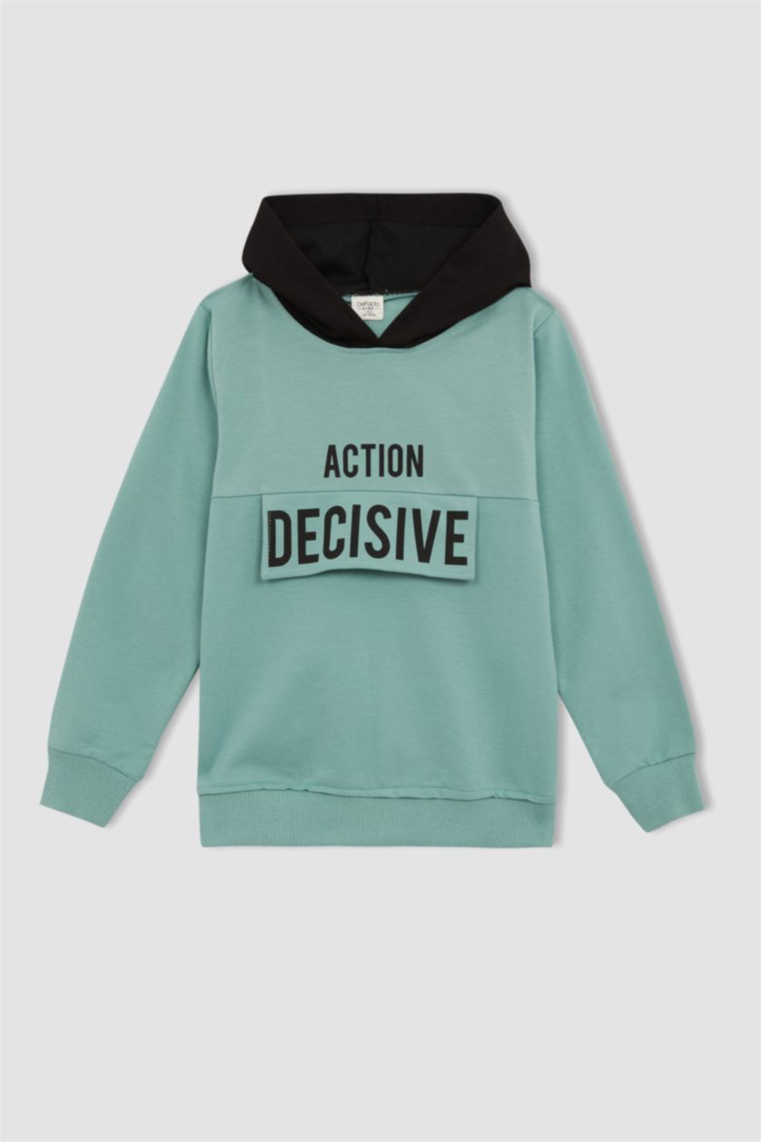 Хлопчачий Зелений Світшот зеленого кольору