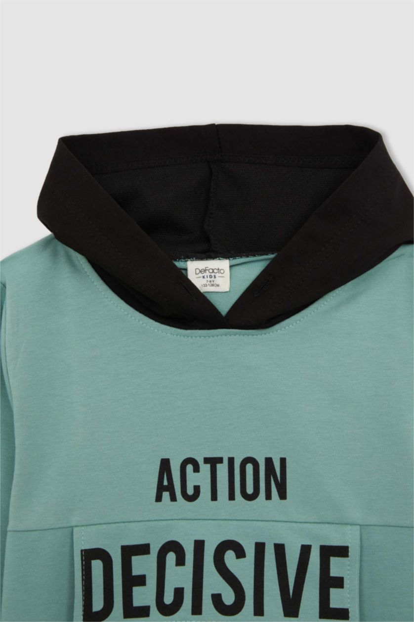 Хлопчачий Зелений Світшот зеленого кольору