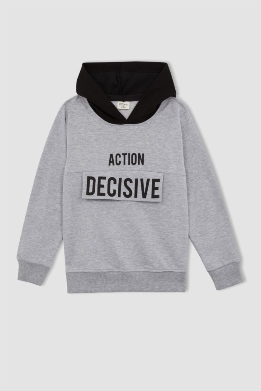 Хлопчачий Сірий меланж Світшот кольору сірий меланж