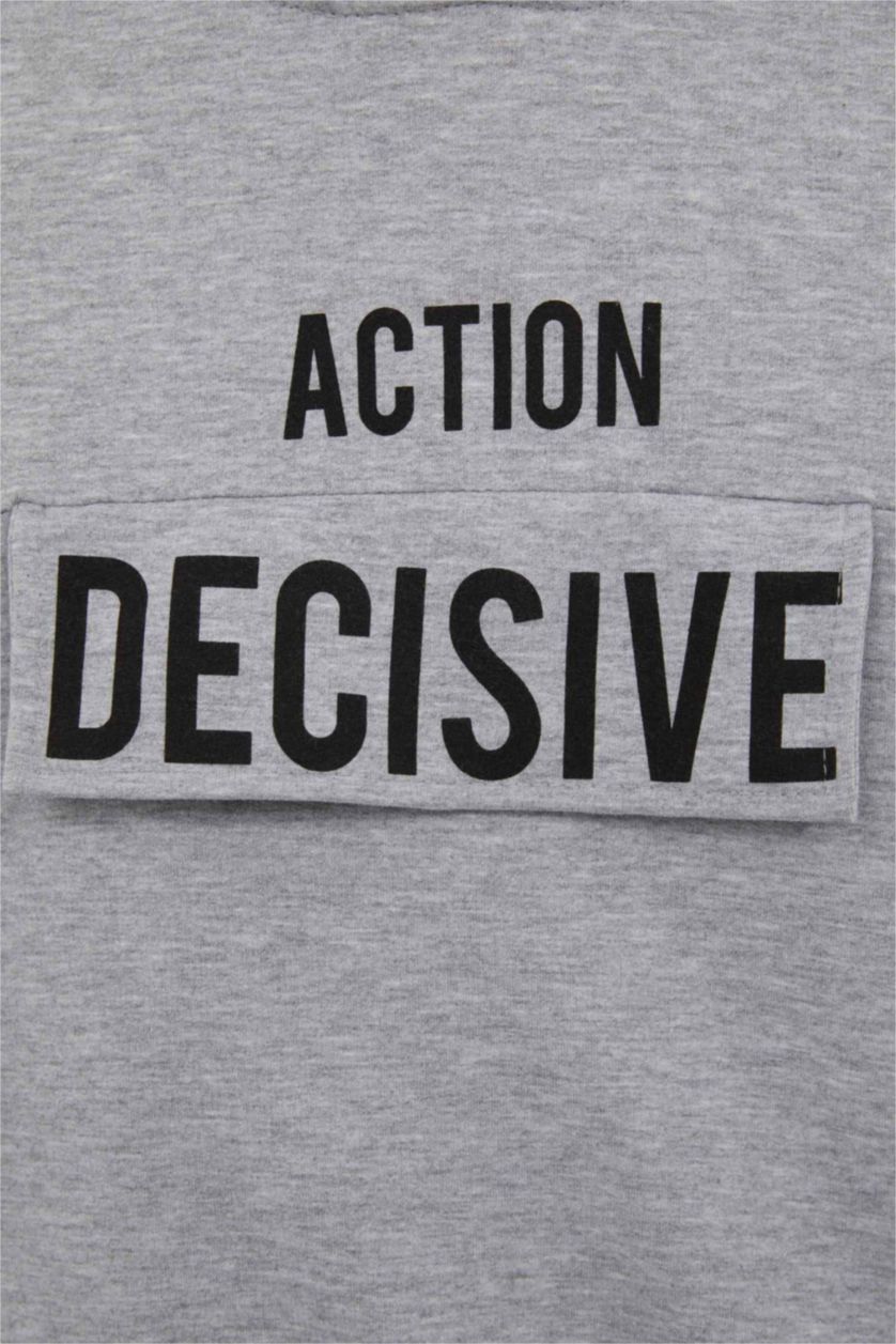 Хлопчачий Сірий меланж Світшот кольору сірий меланж