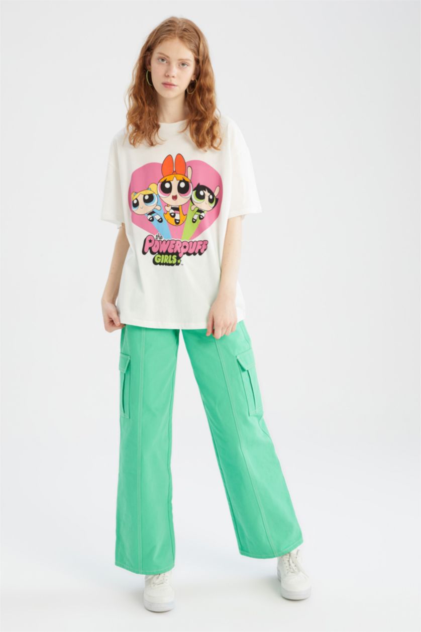 WOMAN White Oversize Fit Short Sleeve T-Shirt