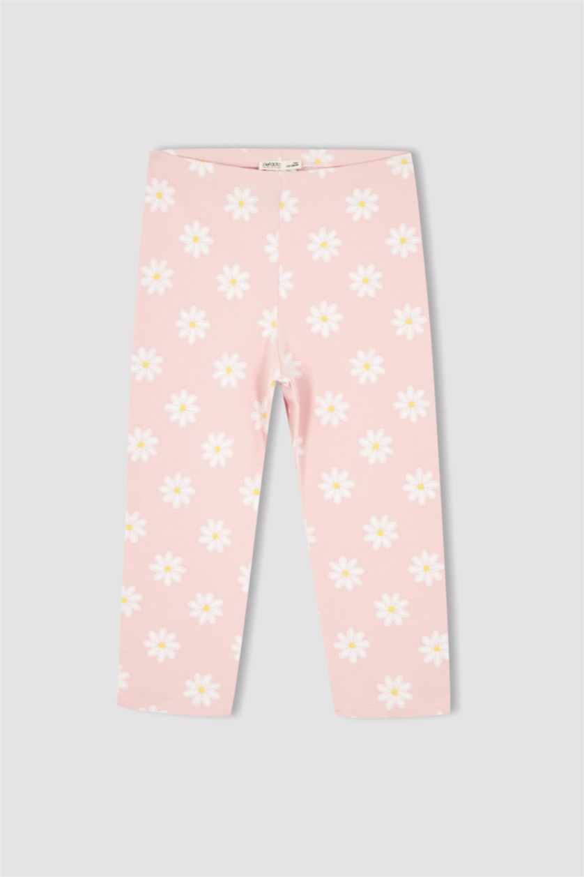 Girls & Teens Lilac Girl 2 Pack Regular Fit Floral Print Leggings