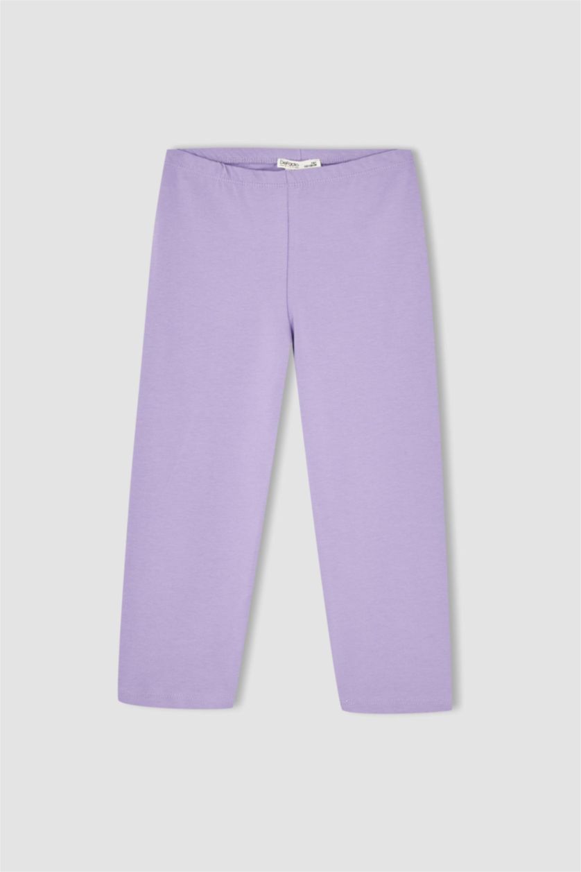 Girls & Teens Lilac Girl 2 Pack Regular Fit Floral Print Leggings