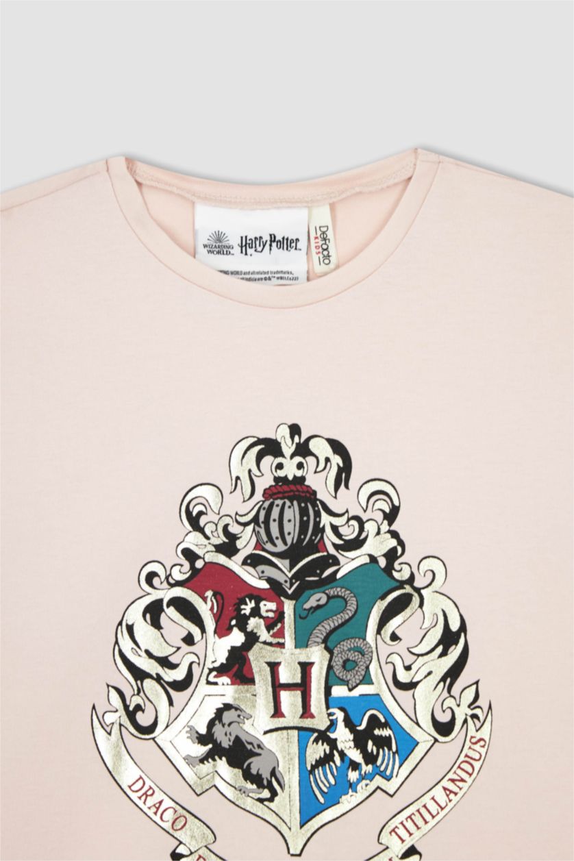 GIRLS & TEENS Pink Girl Kids Harry Potter Short Sleeve Cotton T-Shirt