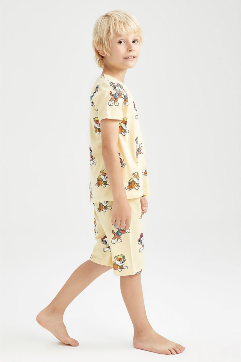 أولاد اللون الرملي بيجامة قصة عادية من باو باترول من قطعتين