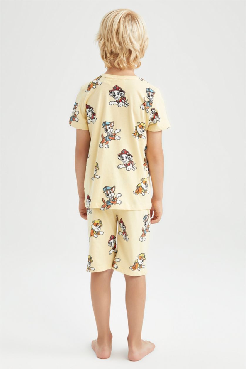 أولاد اللون الرملي بيجامة قصة عادية من باو باترول من قطعتين