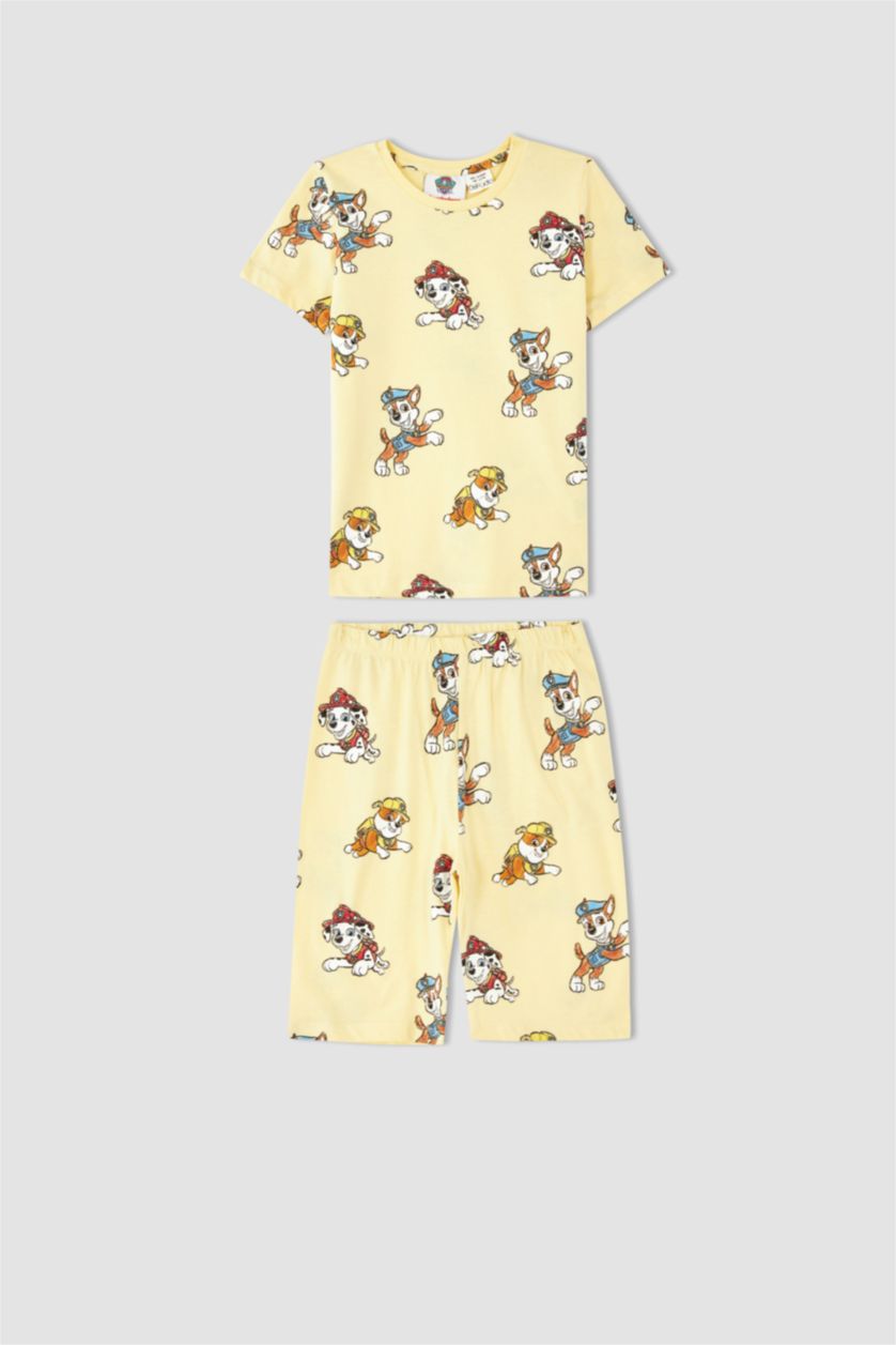 أولاد اللون الرملي بيجامة قصة عادية من باو باترول من قطعتين