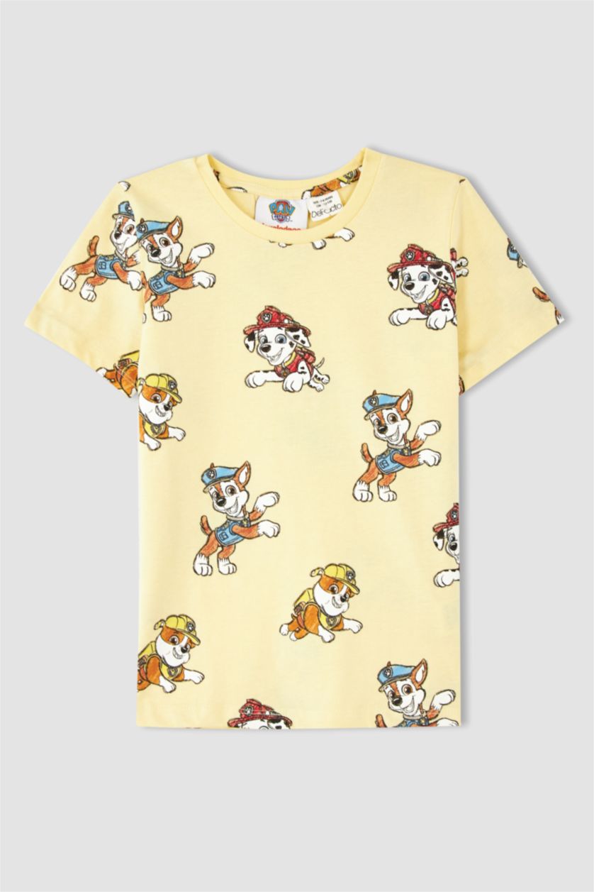 أولاد اللون الرملي بيجامة قصة عادية من باو باترول من قطعتين