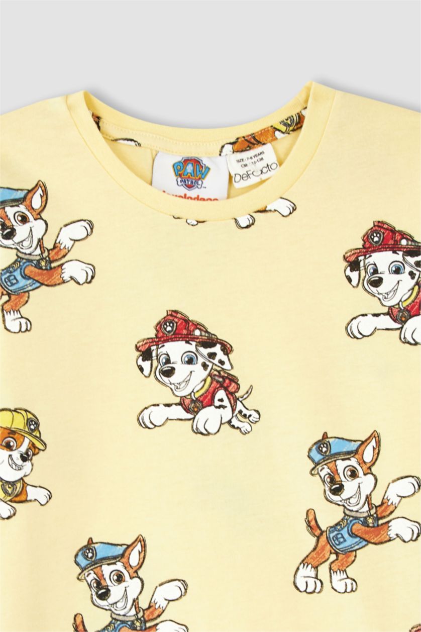 أولاد اللون الرملي بيجامة قصة عادية من باو باترول من قطعتين