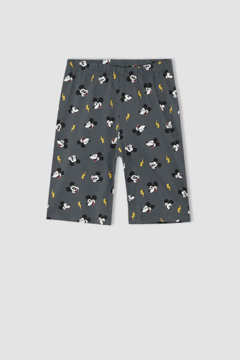 أولاد رمادي فاتح بيجامة قصة عادية من ديزني ميكي وميني من قطعتين