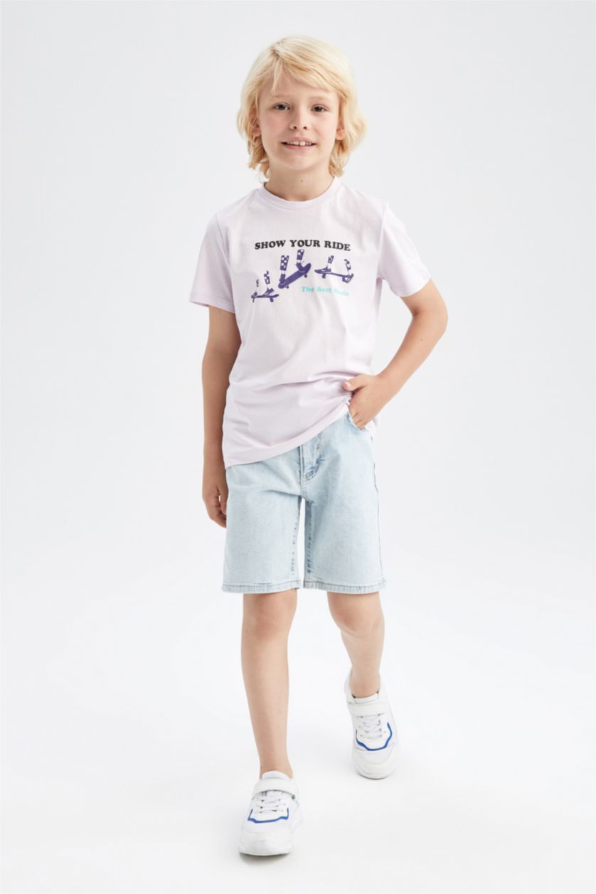Boys & Teens Light Blue Boy Basic Jean Short