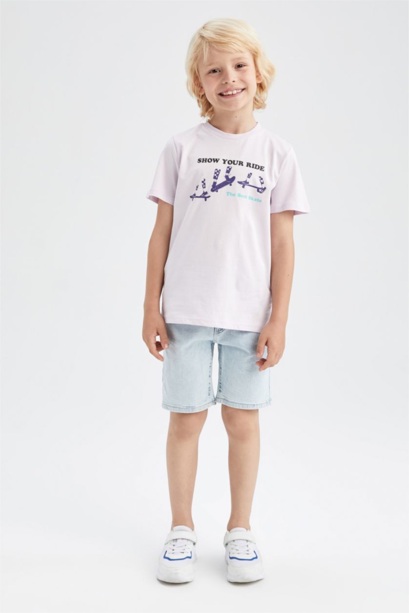 Boys & Teens Light Blue Boy Basic Jean Short