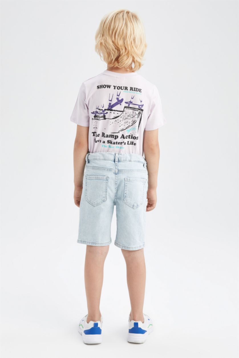 Boys & Teens Light Blue Boy Basic Jean Short
