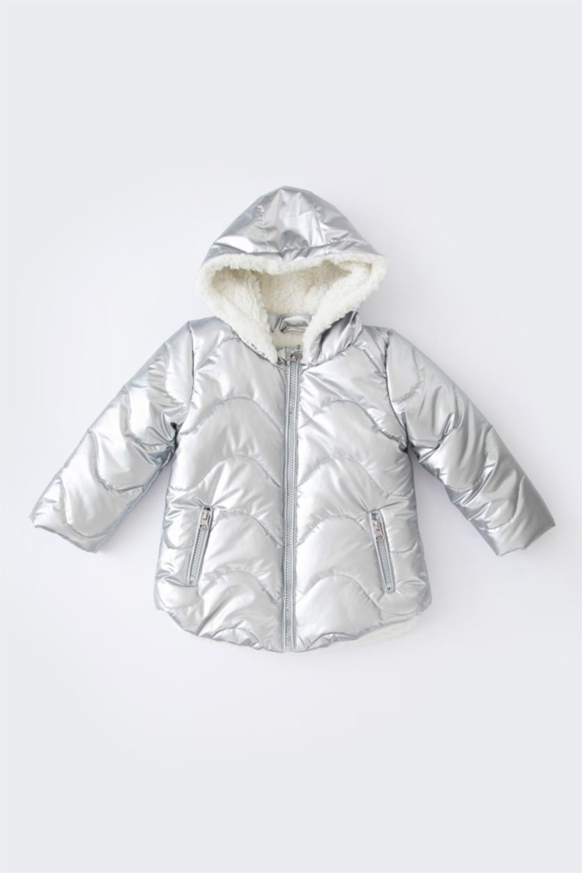 ДІВЧИНКА Сірий меланж Куртка стандартного крою голограма для малюків дівчаток