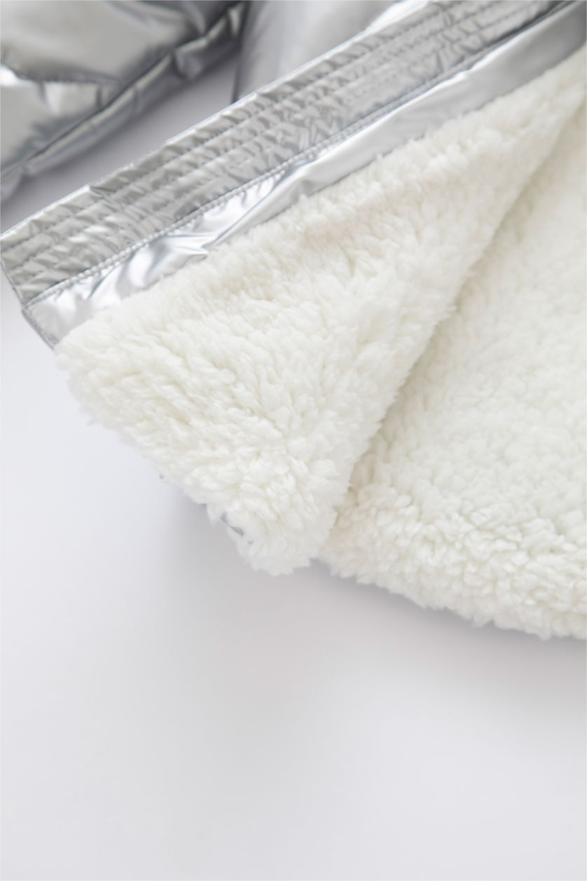 ДІВЧИНКА Сірий меланж Куртка стандартного крою голограма для малюків дівчаток