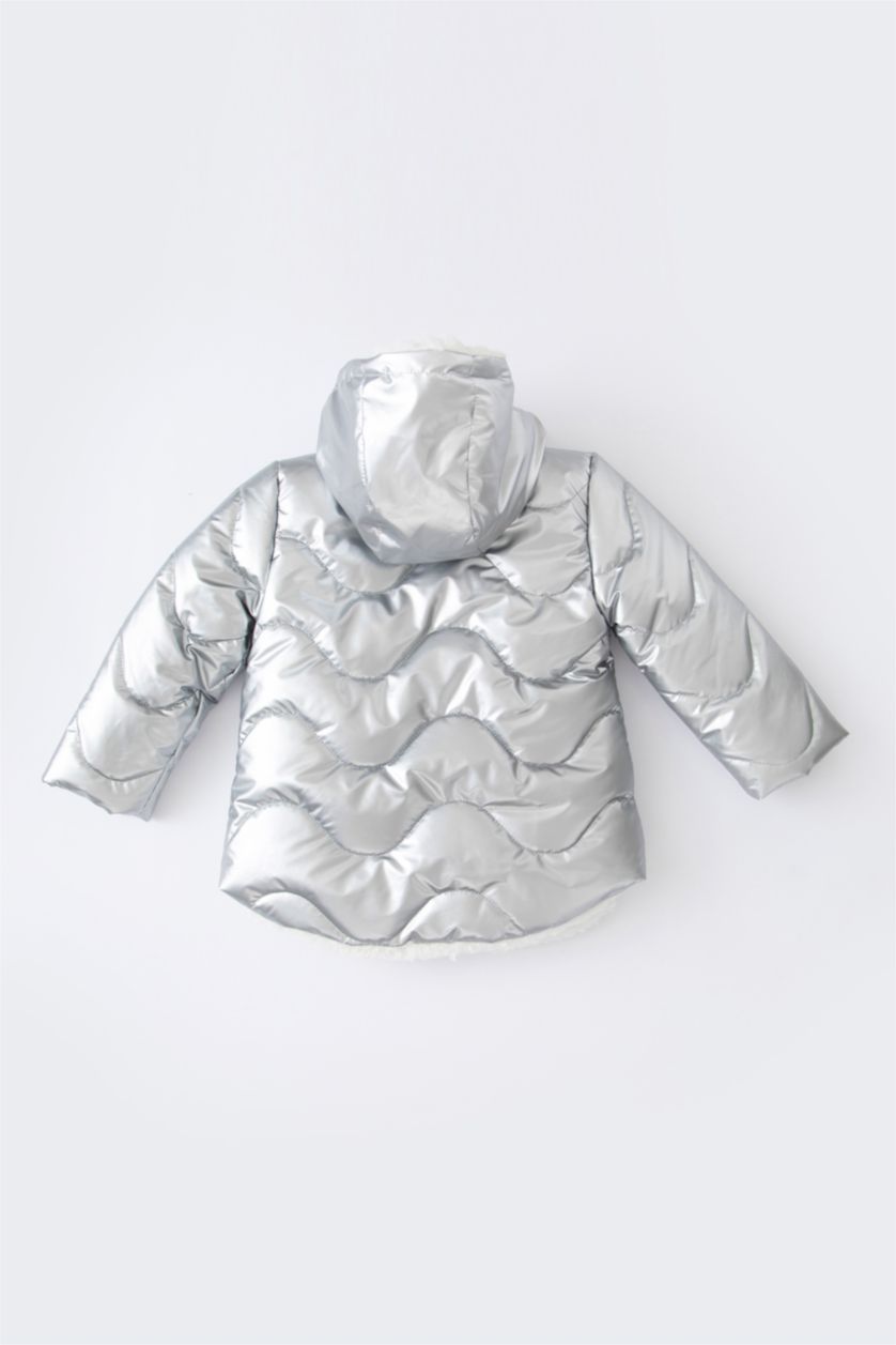 ДІВЧИНКА Сірий меланж Куртка стандартного крою голограма для малюків дівчаток