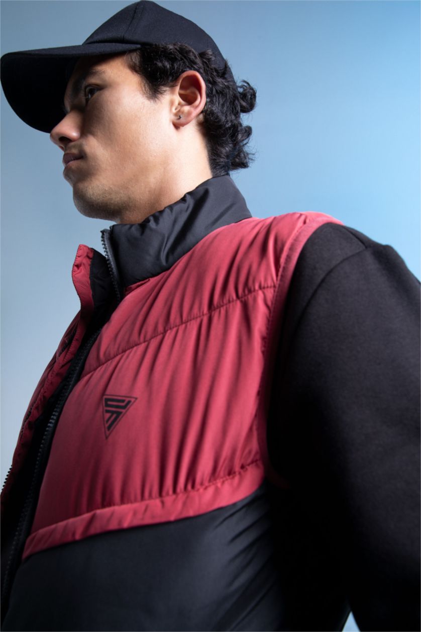 MAN Dark Red Defacto Fit Slim Fit Vest