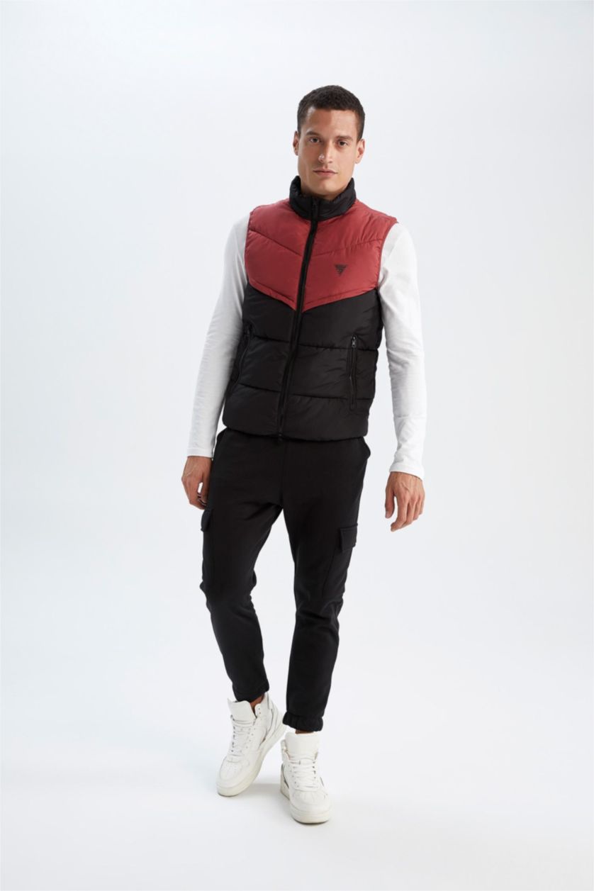 MAN Dark Red Defacto Fit Slim Fit Vest