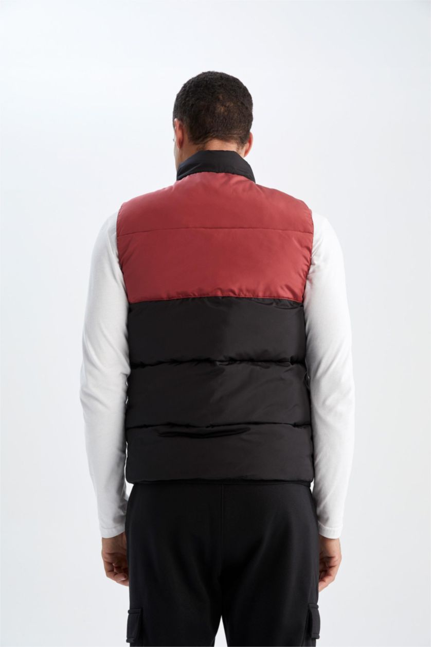 MAN Dark Red Defacto Fit Slim Fit Vest