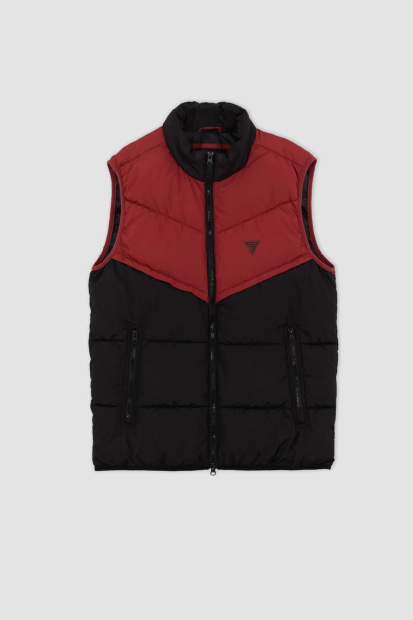 MAN Dark Red Defacto Fit Slim Fit Vest