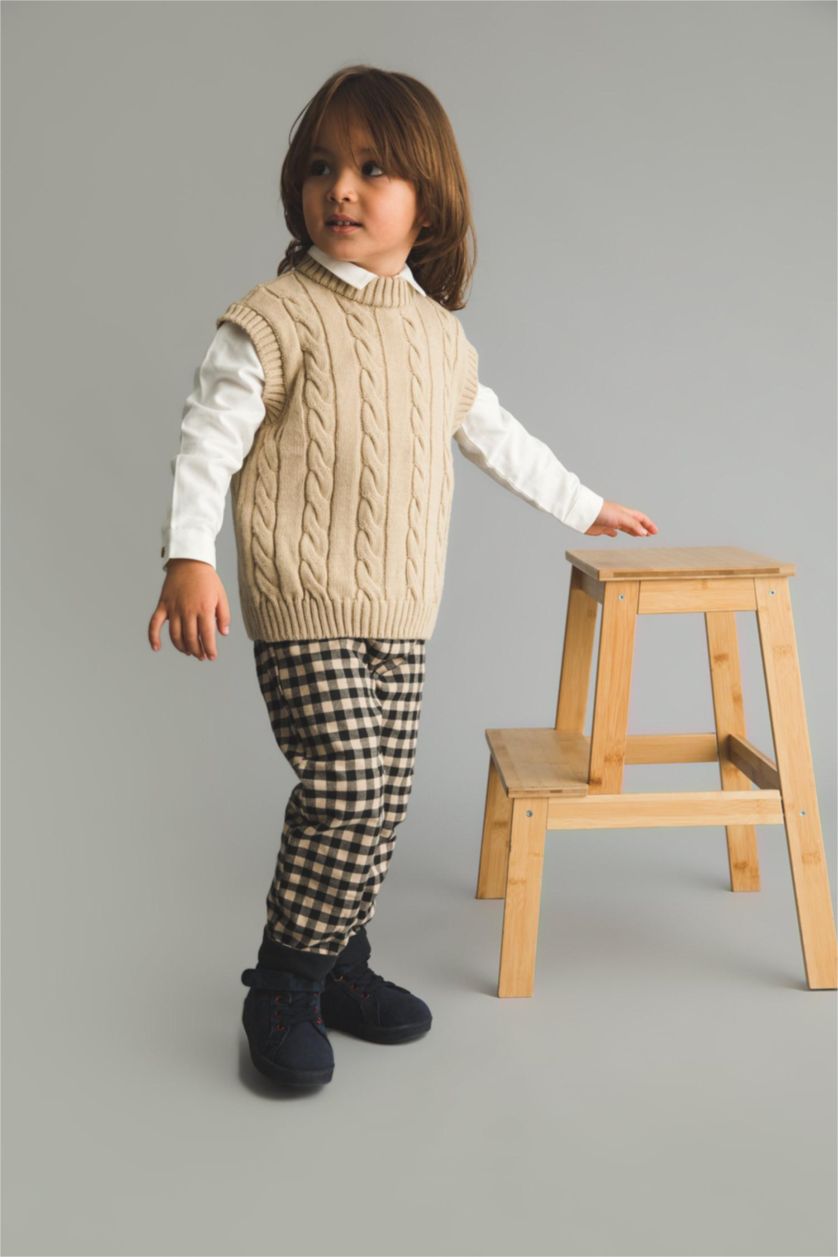 BABY BOY Beige Baby Boy Regular Fit Vest