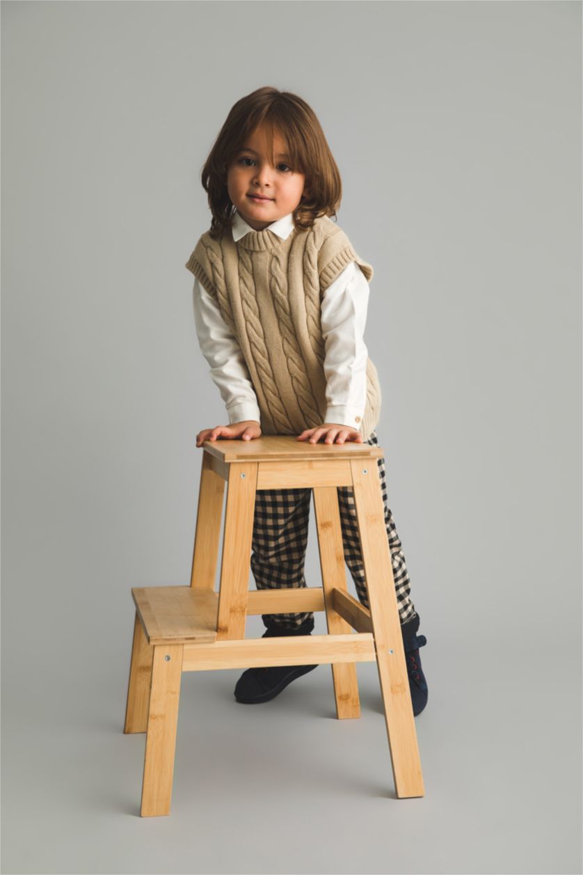 BABY BOY Beige Baby Boy Regular Fit Vest