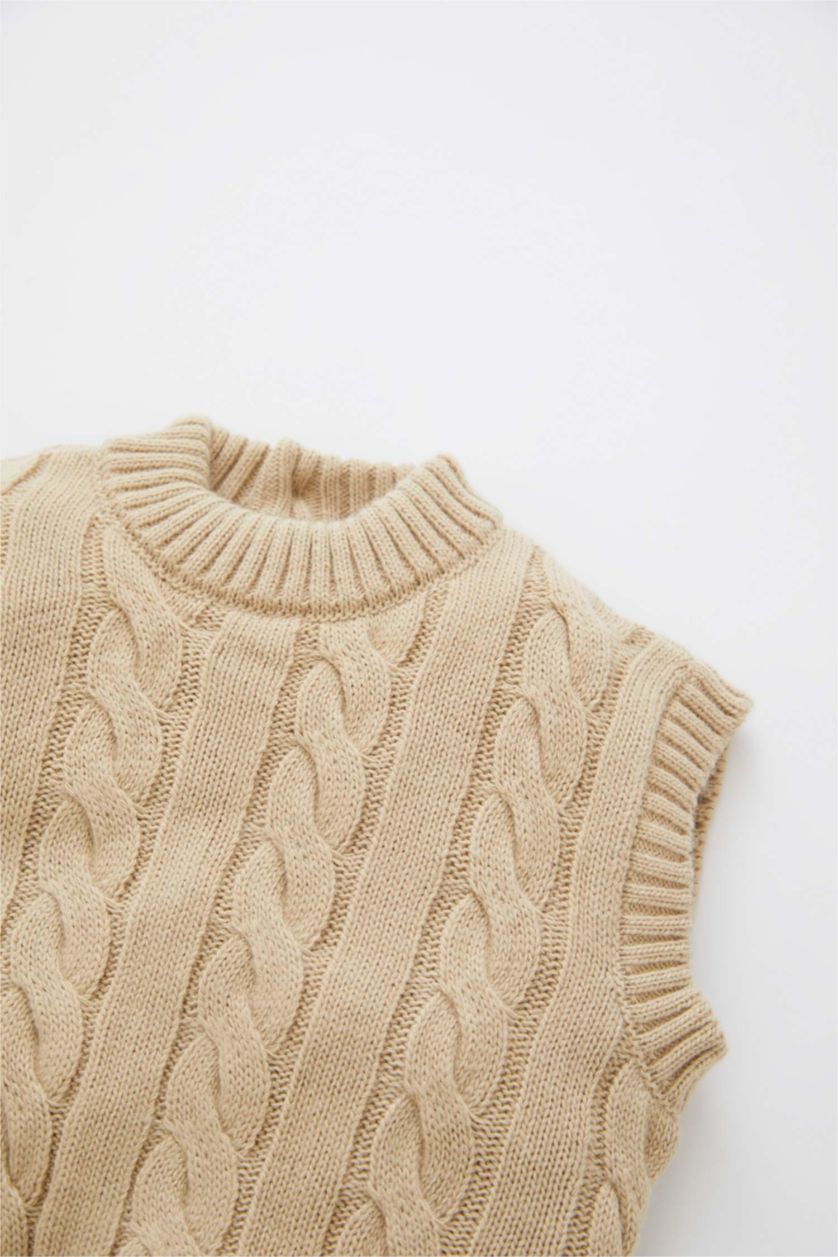 BABY BOY Beige Baby Boy Regular Fit Vest