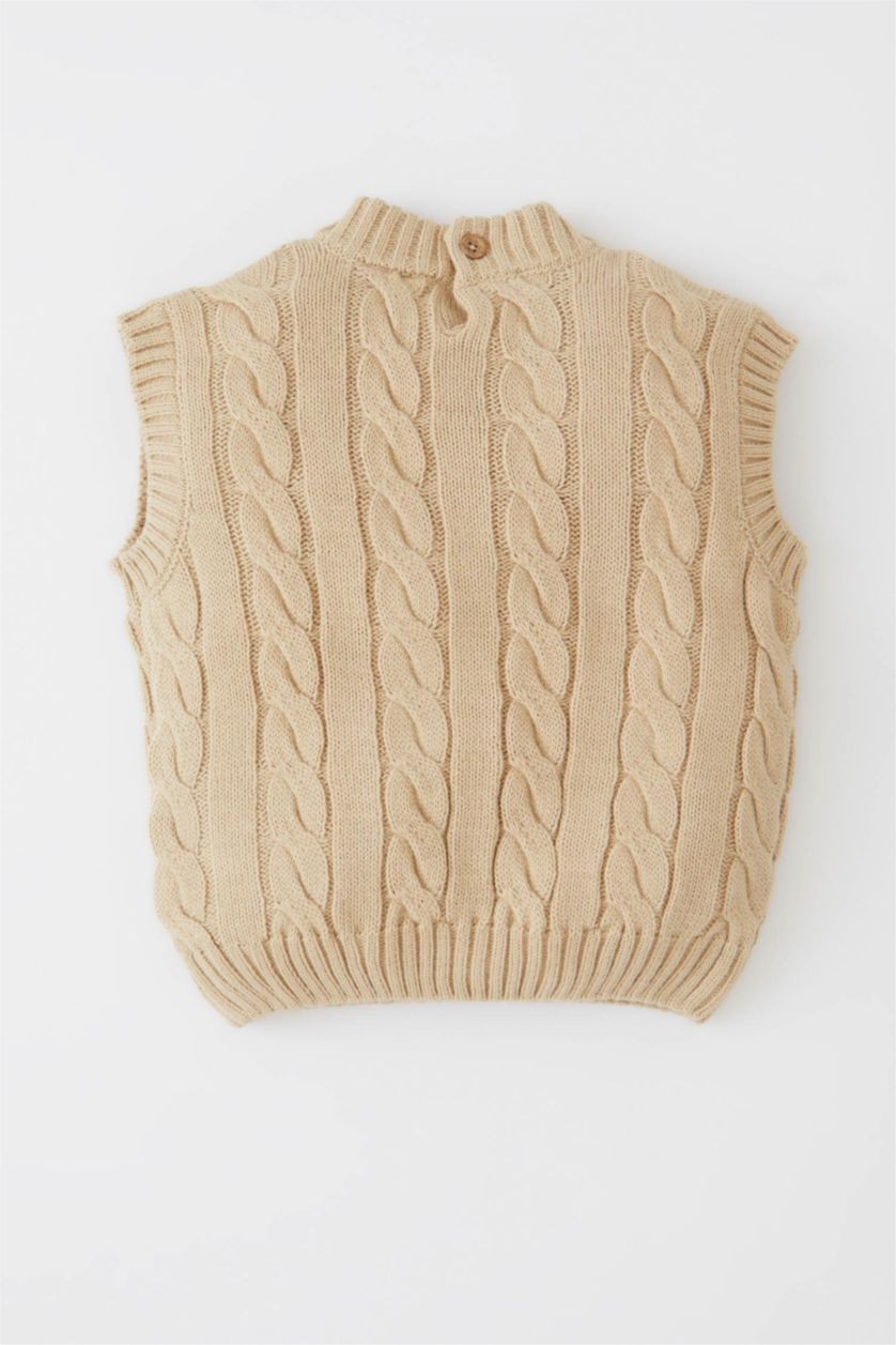 BABY BOY Beige Baby Boy Regular Fit Vest