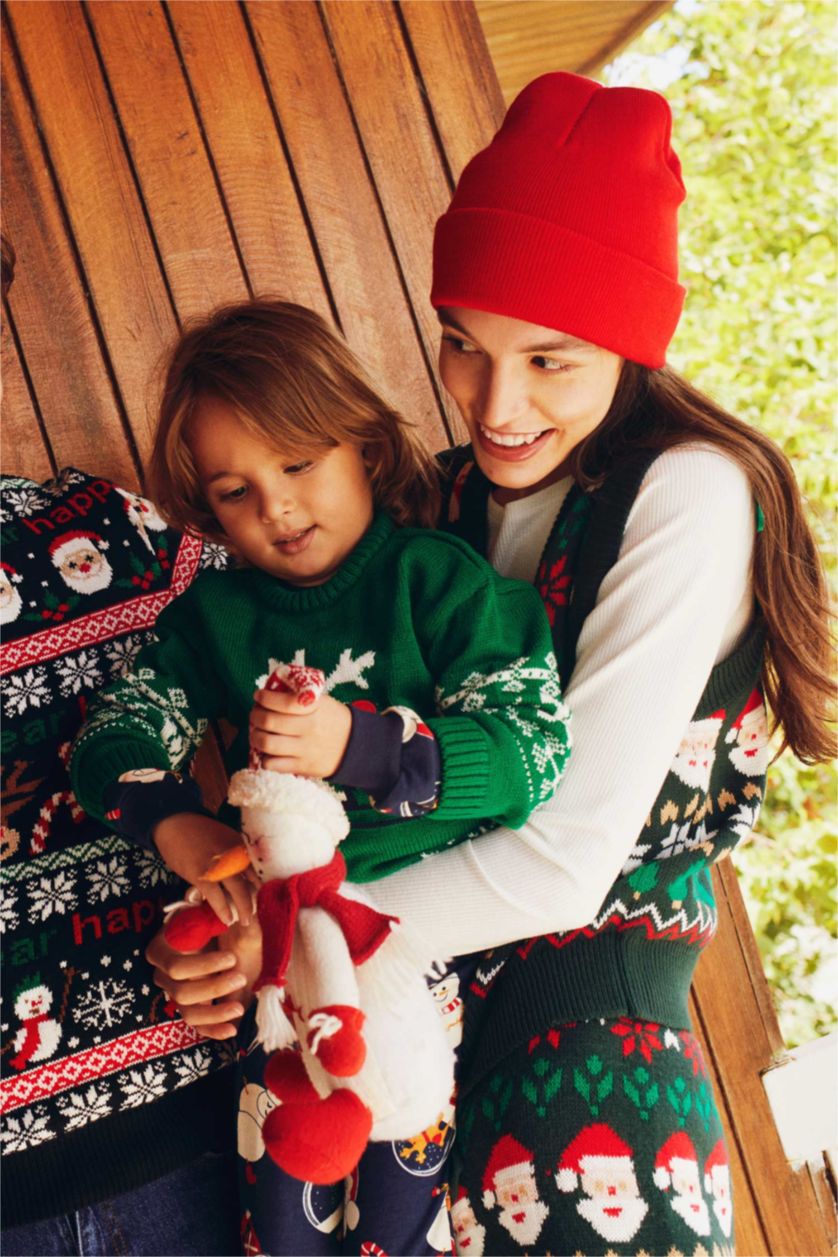 BABY BOY Petrol Baby Boy Regular Fit Crew Neck Pullover