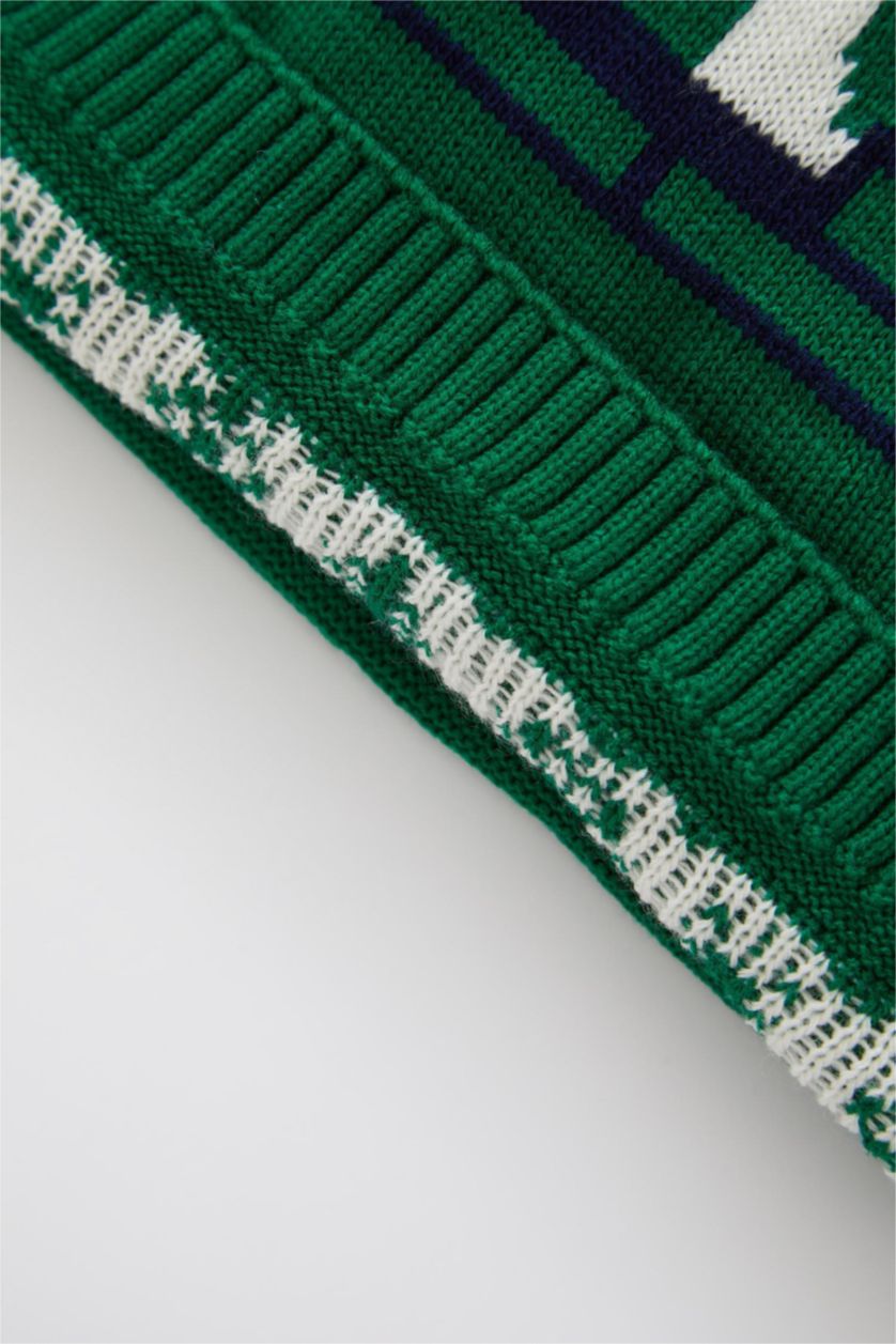 BABY BOY Petrol Baby Boy Regular Fit Crew Neck Pullover