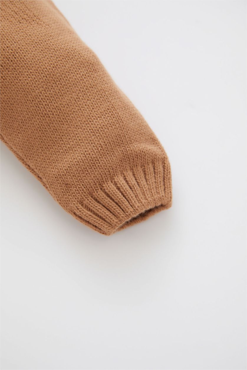 طفل صغير كامل بلوفر اولادي قصة عادية بياقة مستديرة