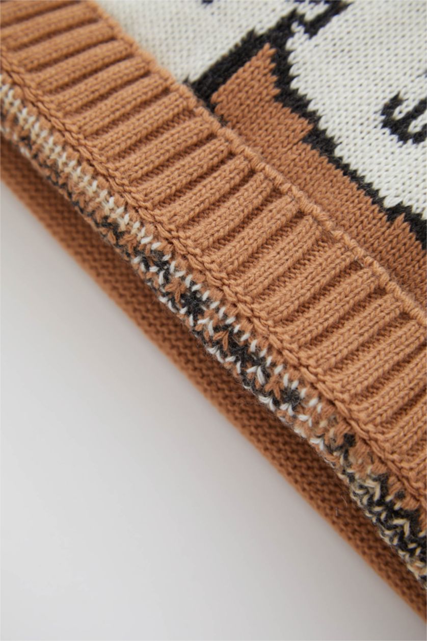 طفل صغير كامل بلوفر اولادي قصة عادية بياقة مستديرة