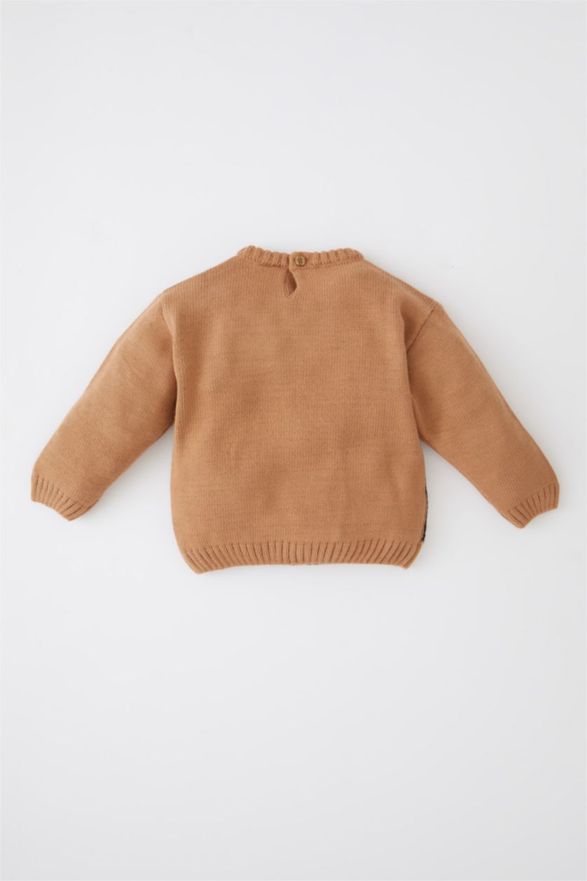 طفل صغير كامل بلوفر اولادي قصة عادية بياقة مستديرة