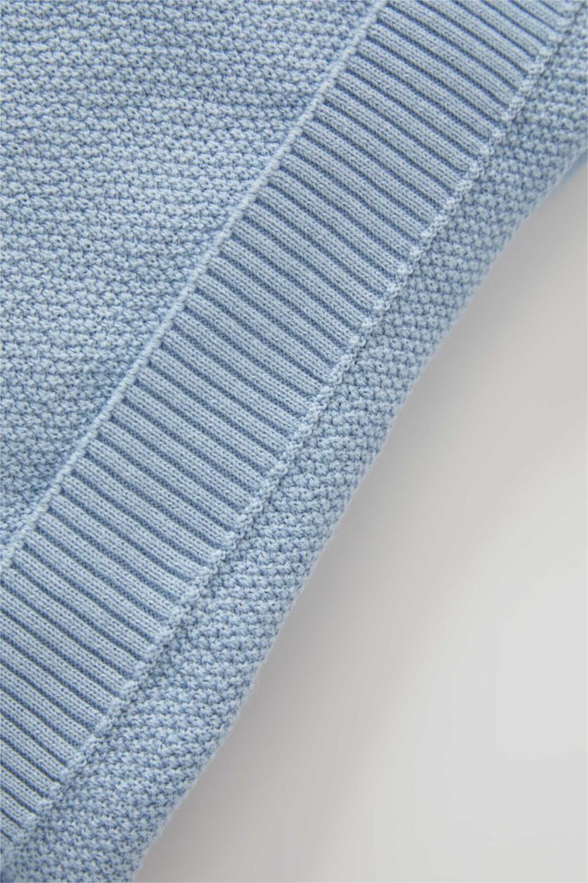 BÉBÉ GARÇON Bleu Pull Coton Col De Chemise BéBé Garçon