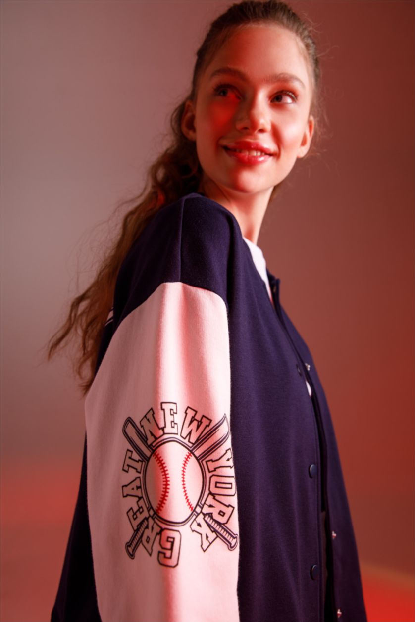 Kadın Lacivert Bomber Ceket