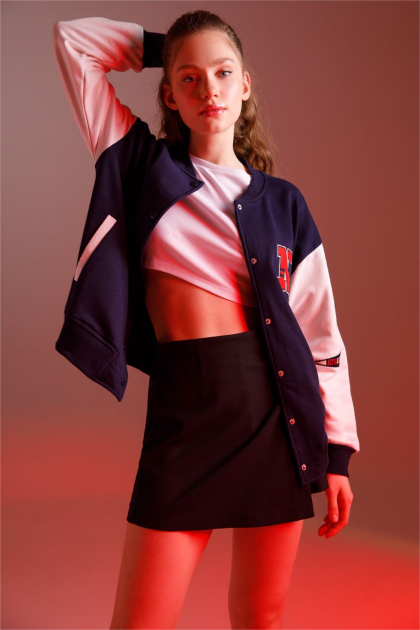 Kadın Lacivert Bomber Ceket