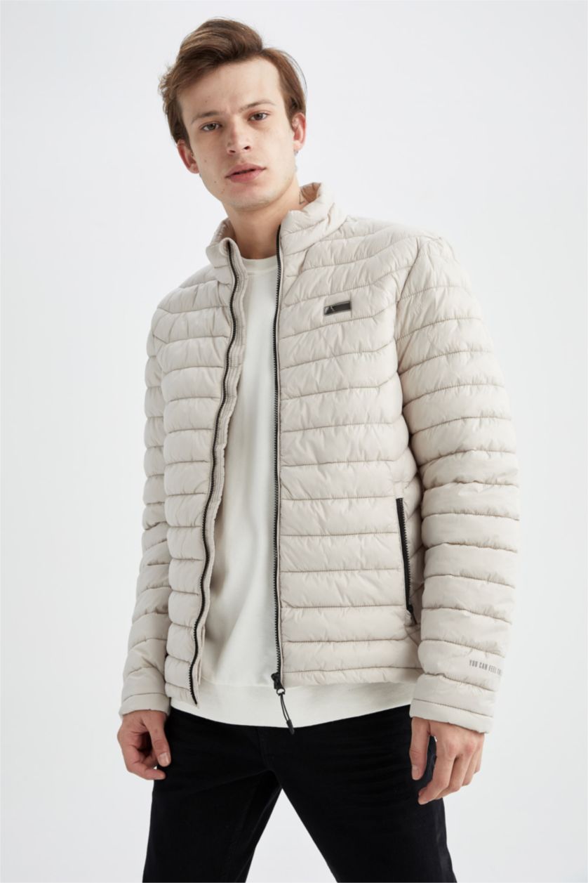 Erkek Taş DeFactoFit Slim Fit Mont