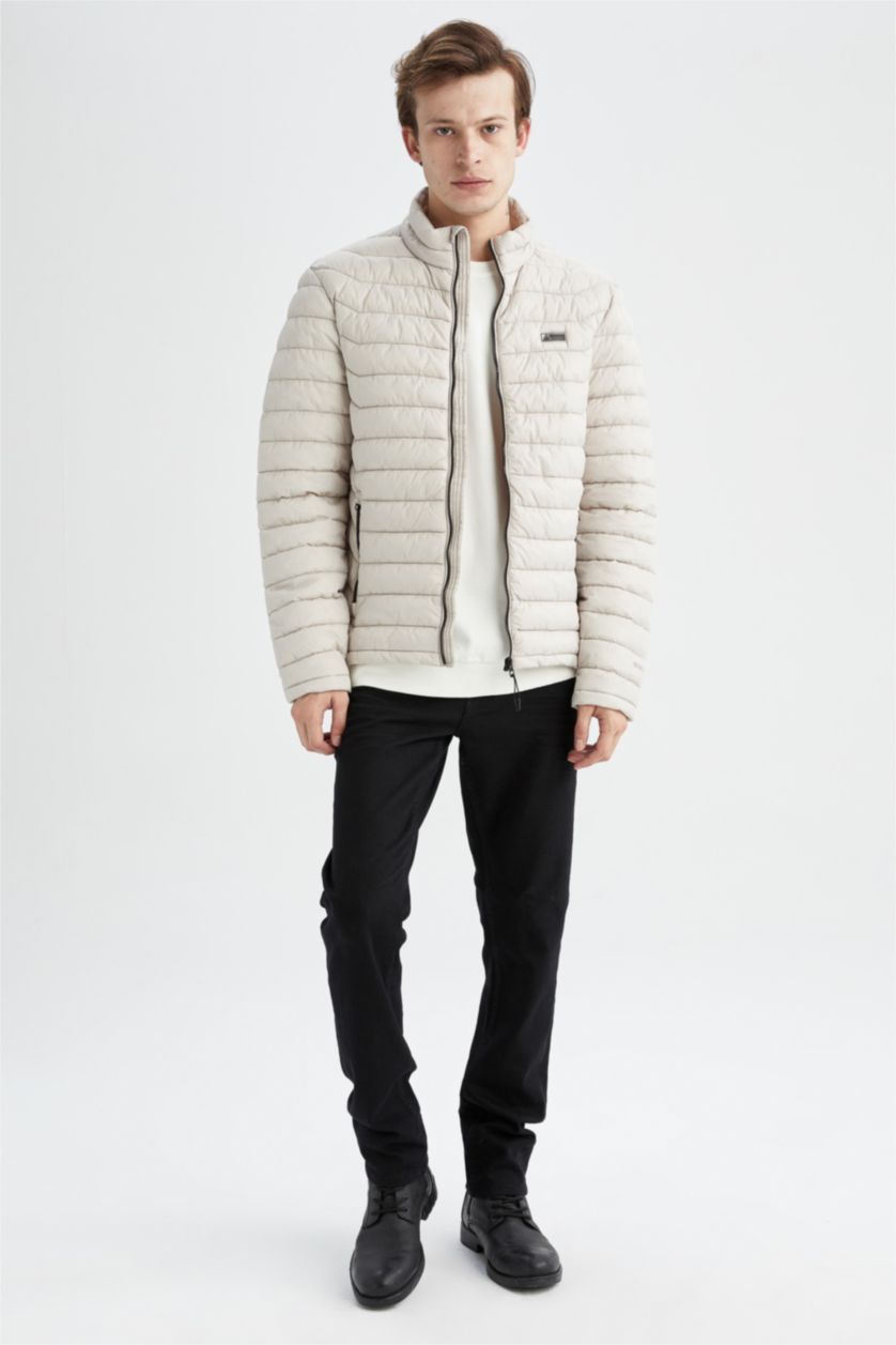 Erkek Taş DeFactoFit Slim Fit Mont