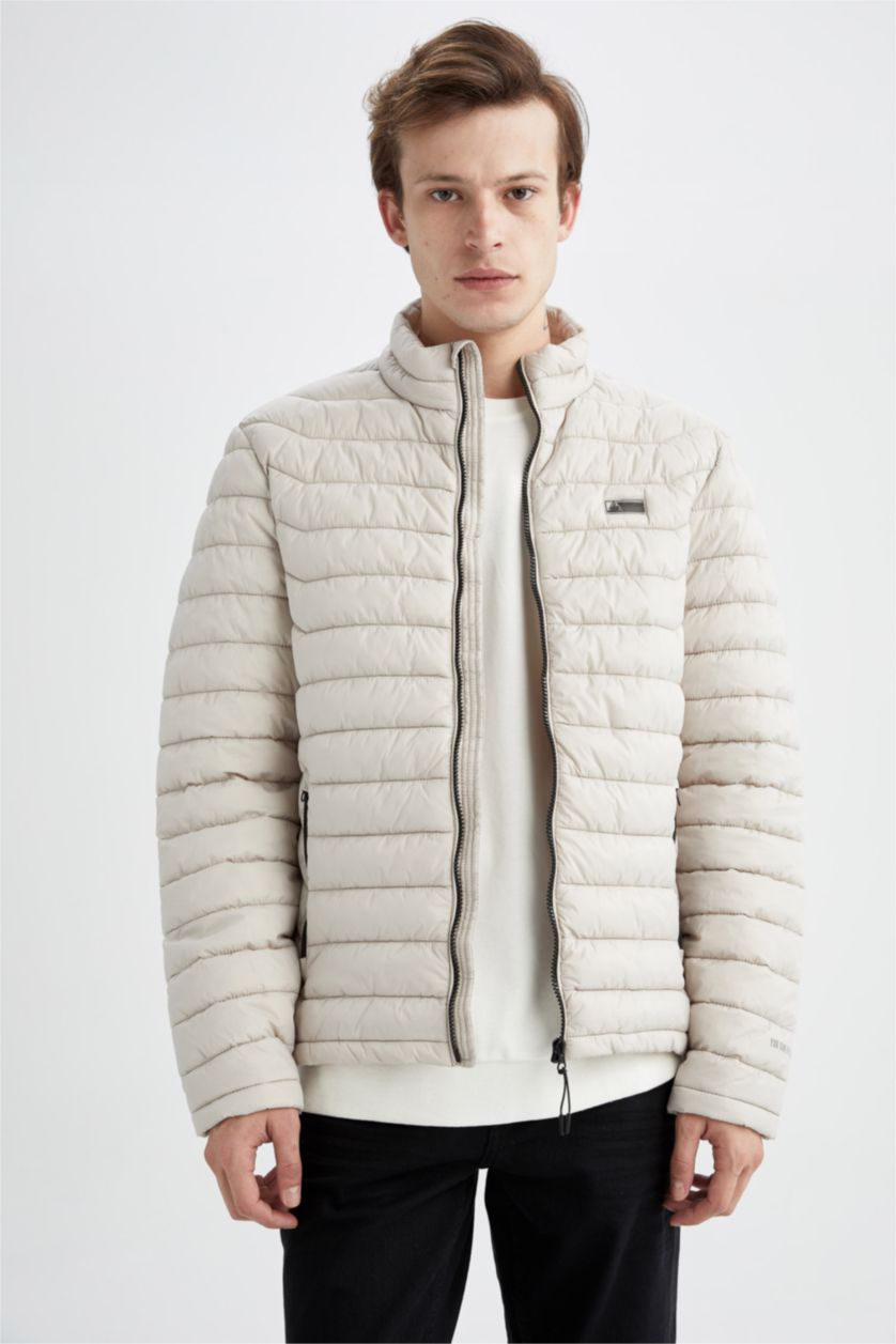 Erkek Taş DeFactoFit Slim Fit Mont