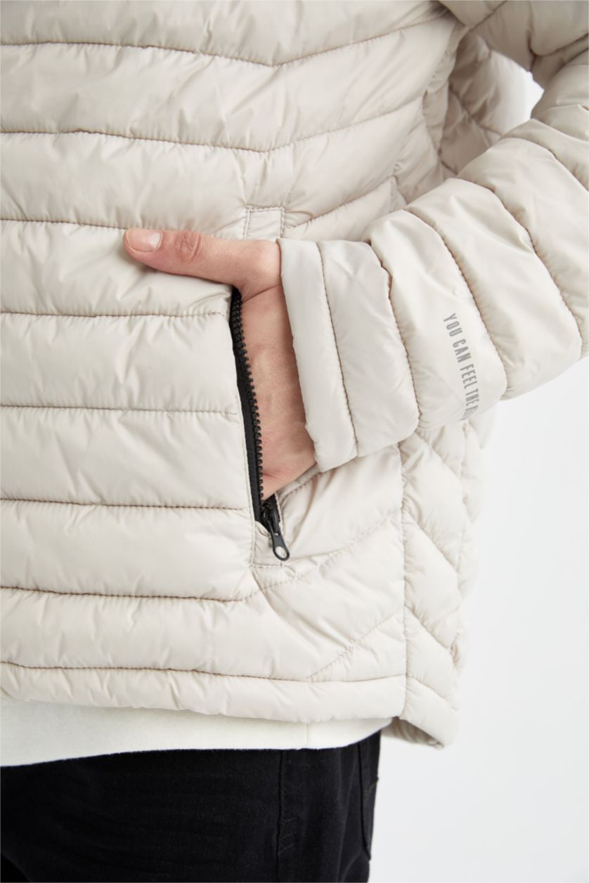 Erkek Taş DeFactoFit Slim Fit Mont