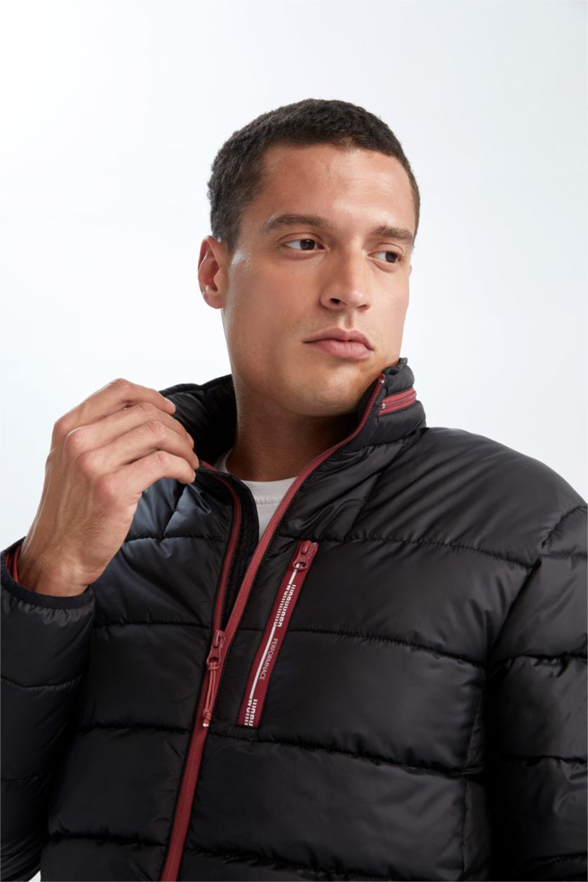 HOMME Noir Veste İmperméable Coupe Slim