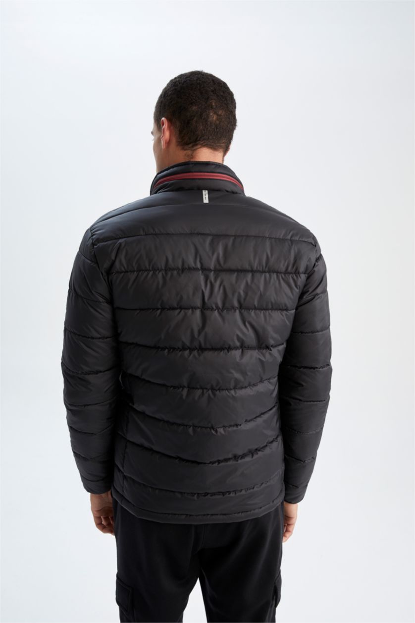 HOMME Noir Veste İmperméable Coupe Slim