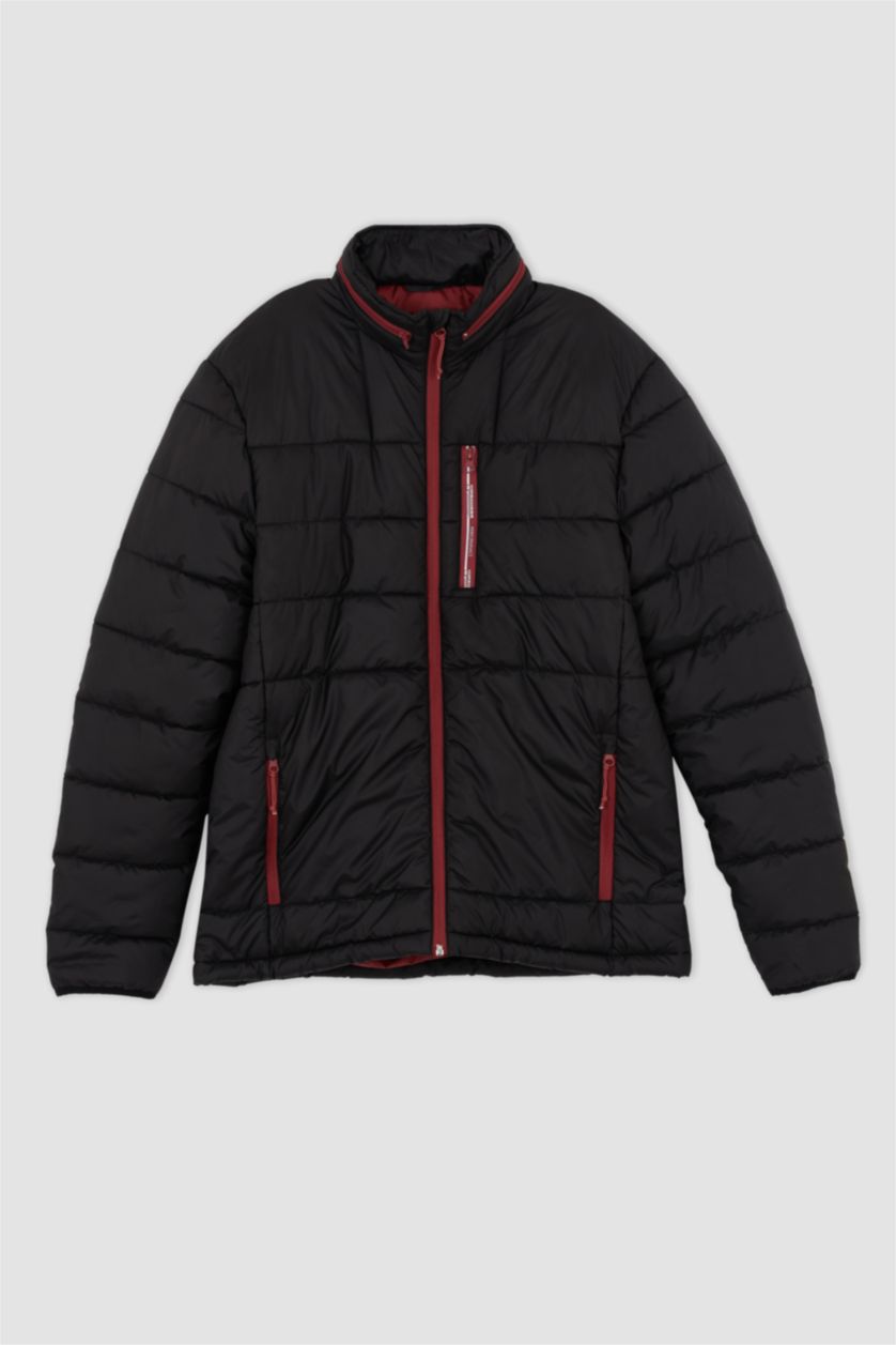 HOMME Noir Veste İmperméable Coupe Slim