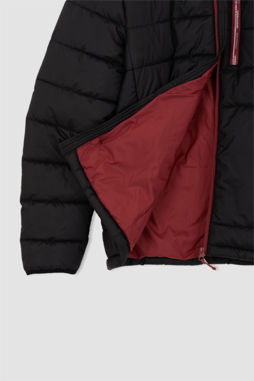 HOMME Noir Veste İmperméable Coupe Slim