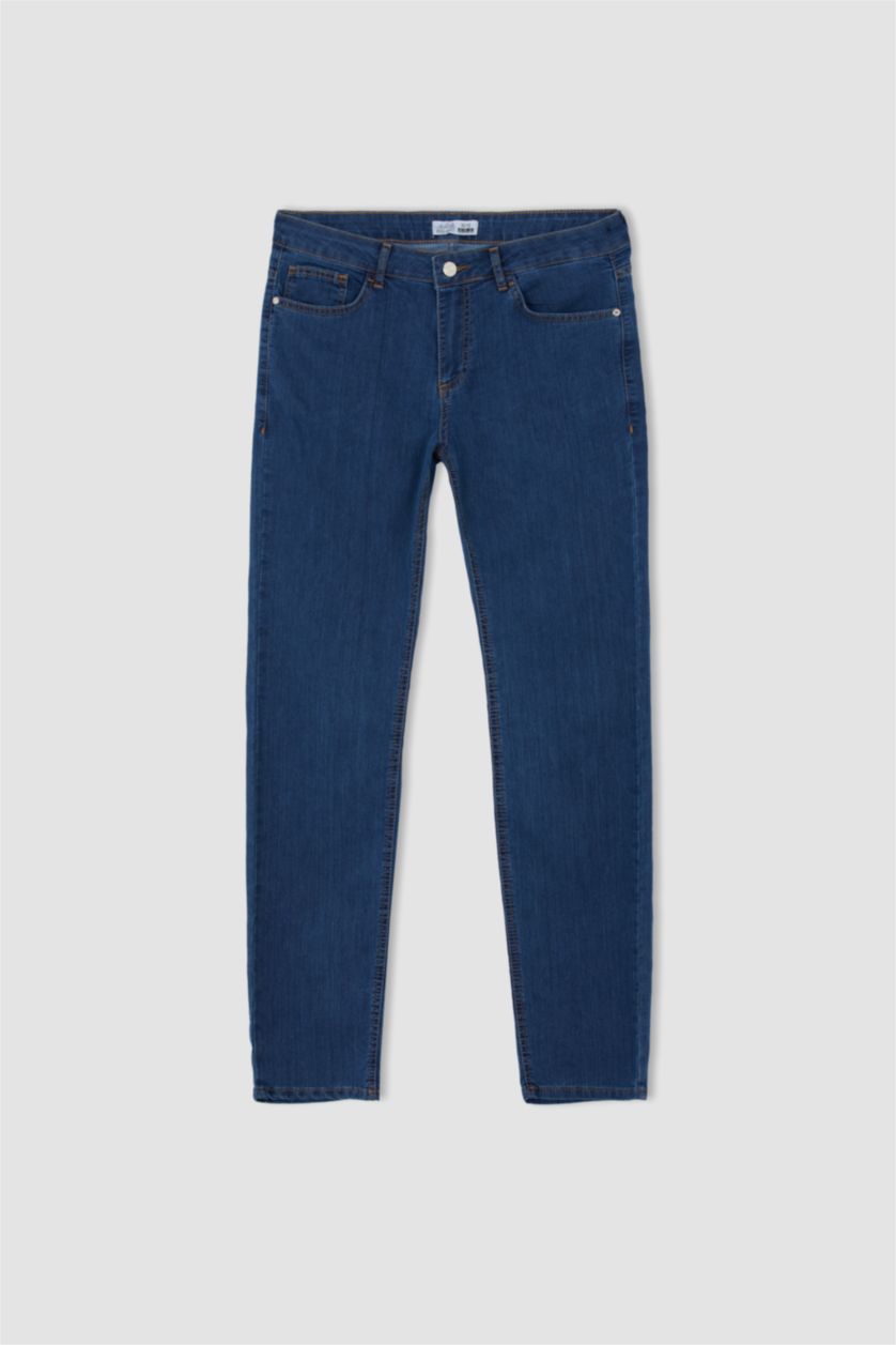 Erkek Mavi Sergio Regular Fit Normal Kalıp Normal Bel Boru Paça Jean Pantolon