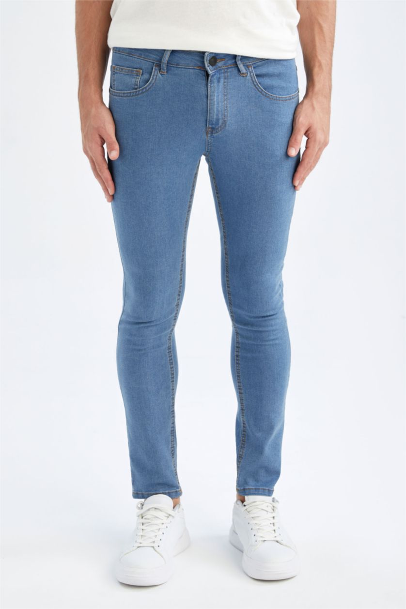 HOMME Bleu Pantalon CARLO - Coupe skinny en denim