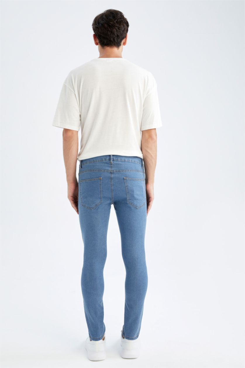HOMME Bleu Pantalon CARLO - Coupe skinny en denim